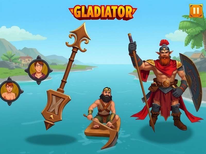 River Adventure Gladiator characters lineup