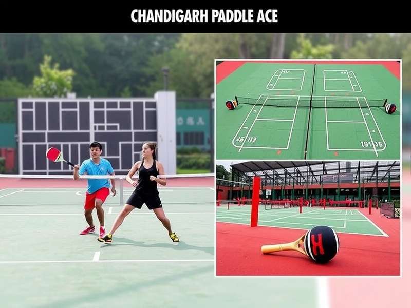 Official Chandigarh Paddle Ace equipment including paddles and balls