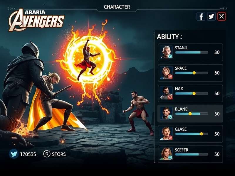 Araria Avengers character selection screen
