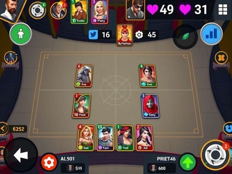 Indian Card Combat Royale tournament gameplay with multiple players
