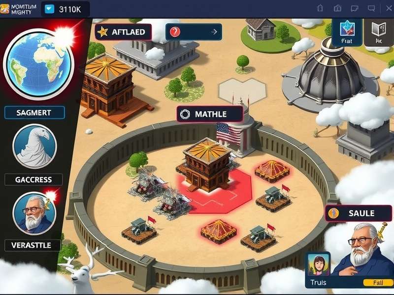 Momentum Mighty gameplay screenshot showing strategic battle