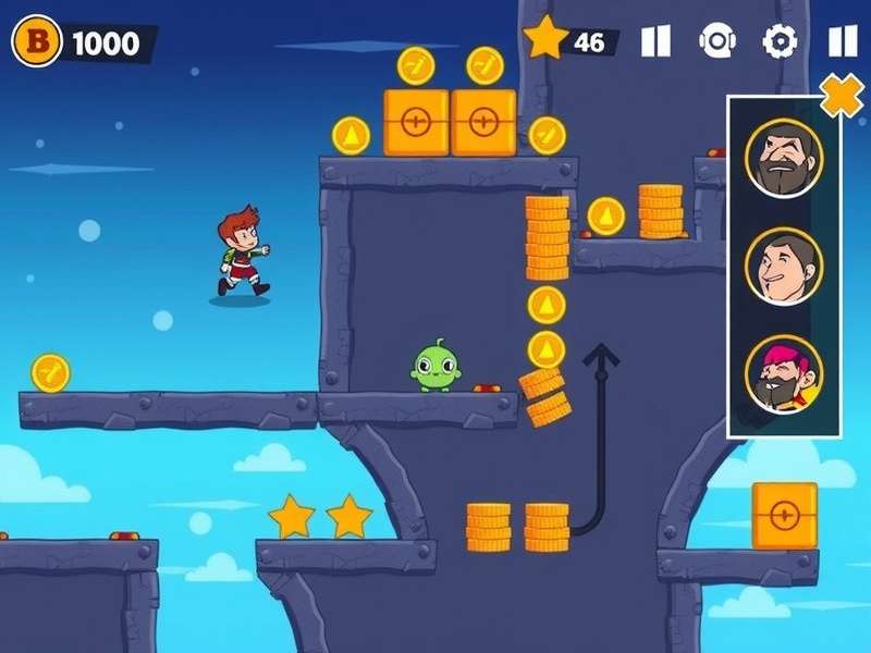 Nimble Navigator Leap gameplay screenshot showing character navigating obstacles