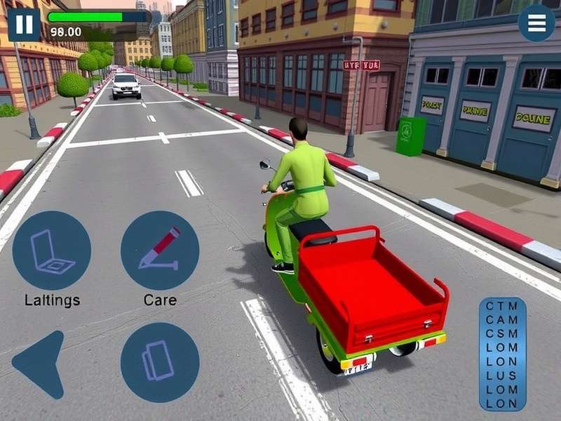 Tuk Tuk Urban Rush control interface