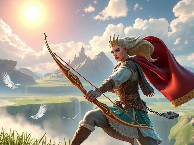 Divine Archer Legend mythical environments and settings