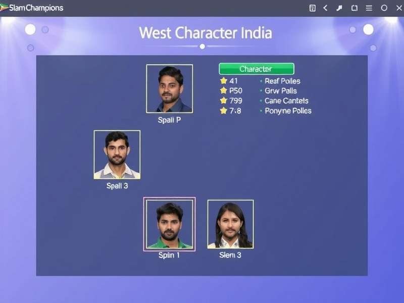 Slam Champion India Game Interface