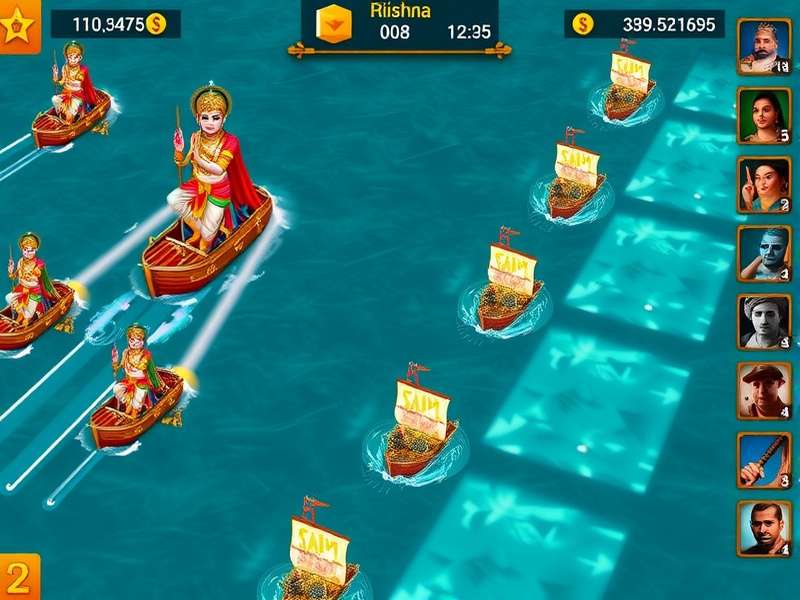 Krishna Sea Sovereign strategy map showing naval formations