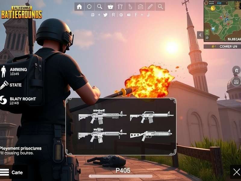 PUBG Platinum Crusader gameplay screenshot showing battle royale action