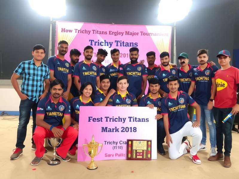 Trichy Titans team celebrating victory at a major tournament