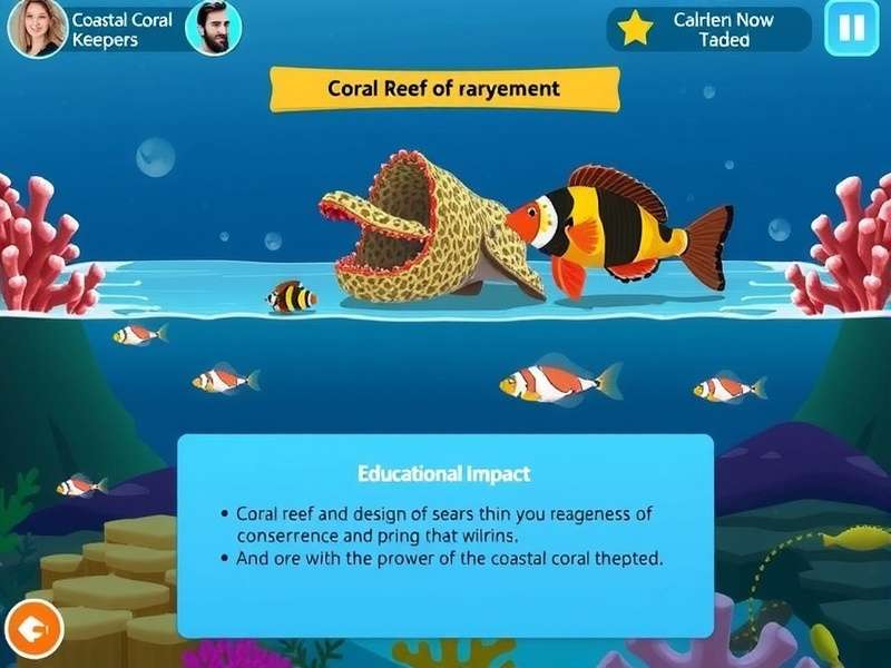 Technical features and visual design of Coastal Coral Keepers