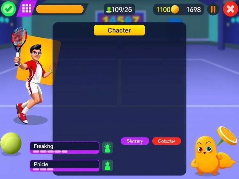 Indian Tennis Wizard tournament mode interface