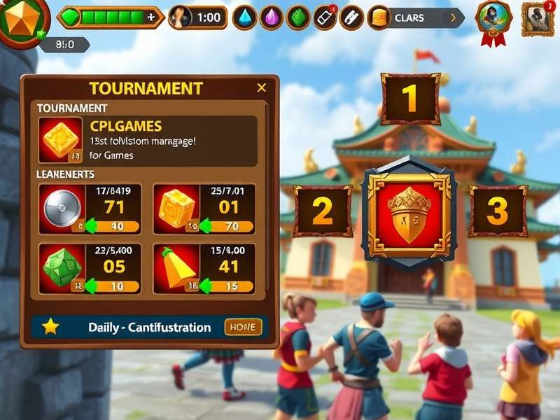 Master Fortune Constructor tournament interface showing competitive leaderboard