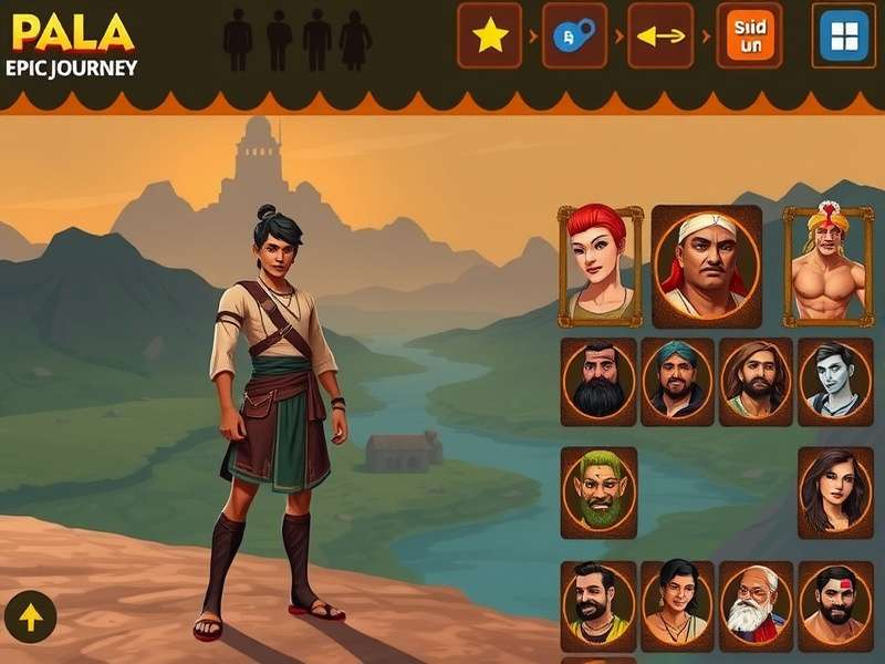 Pala Epic Journey character customization screen