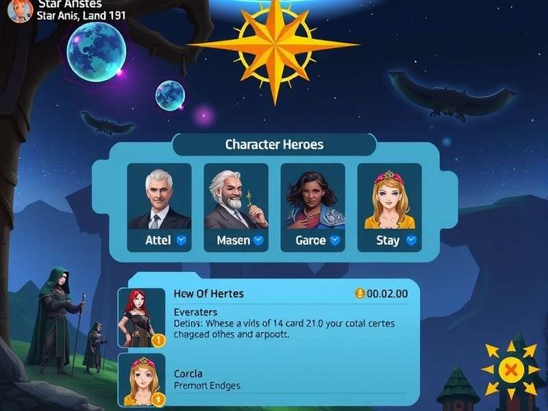 Star Anise Saga character progression interface