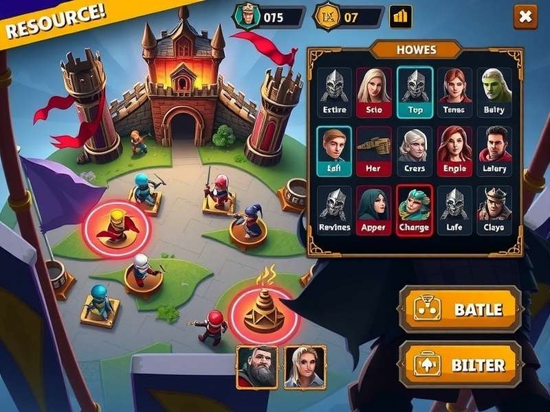 Valiant Defenders hero selection screen showing diverse character options