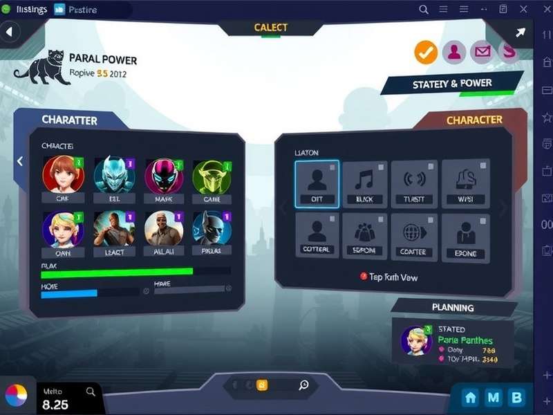 Parra Panthers Power strategy planning interface