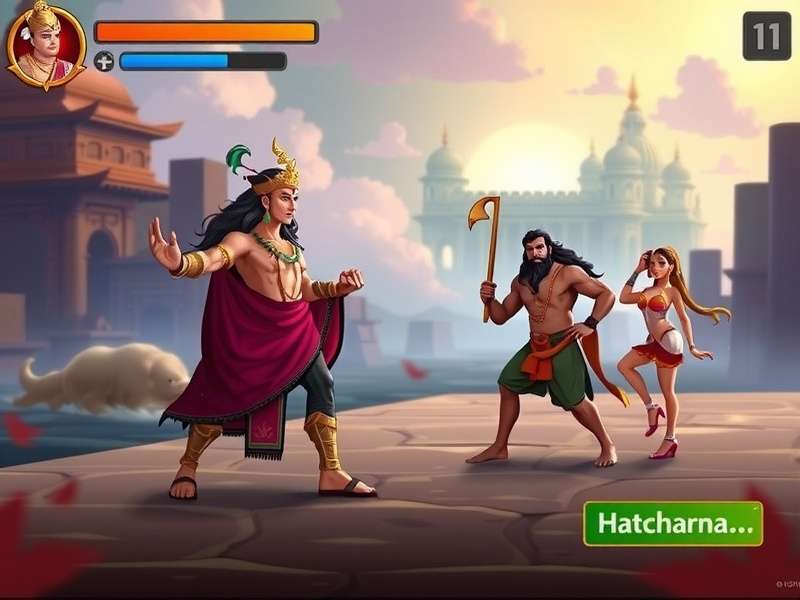 Arjuna character from Glory Strike Hindustan Heroes