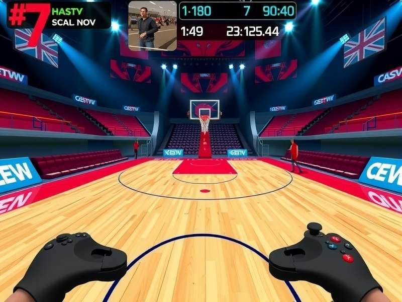 Basket Battle VR feature showcase with multiple gameplay elements