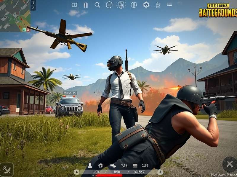 PUBG Platinum Crusader weapons and equipment showcase