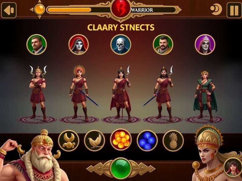 Mysore Mighty Warrior gameplay screenshot showing character selection
