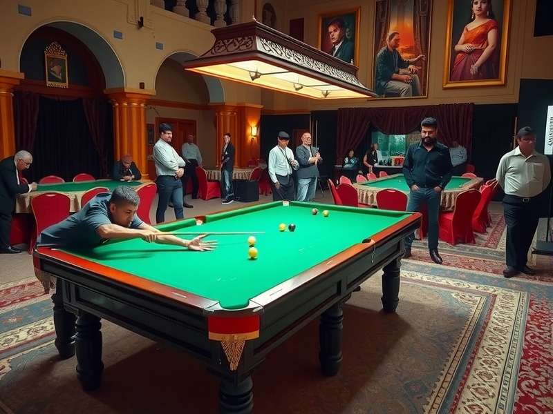 Billiards Brilliants India championship event with large audience