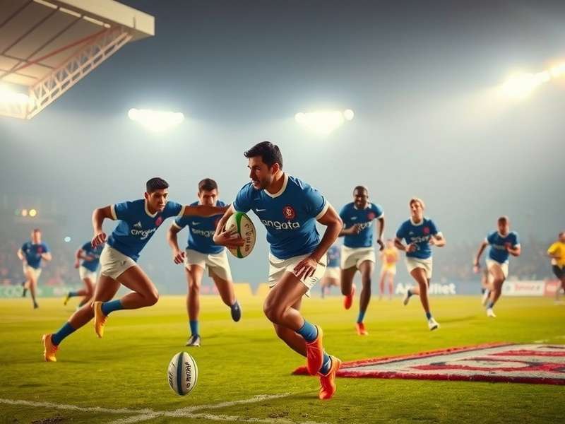 Rugby World Cup India Tour celebration