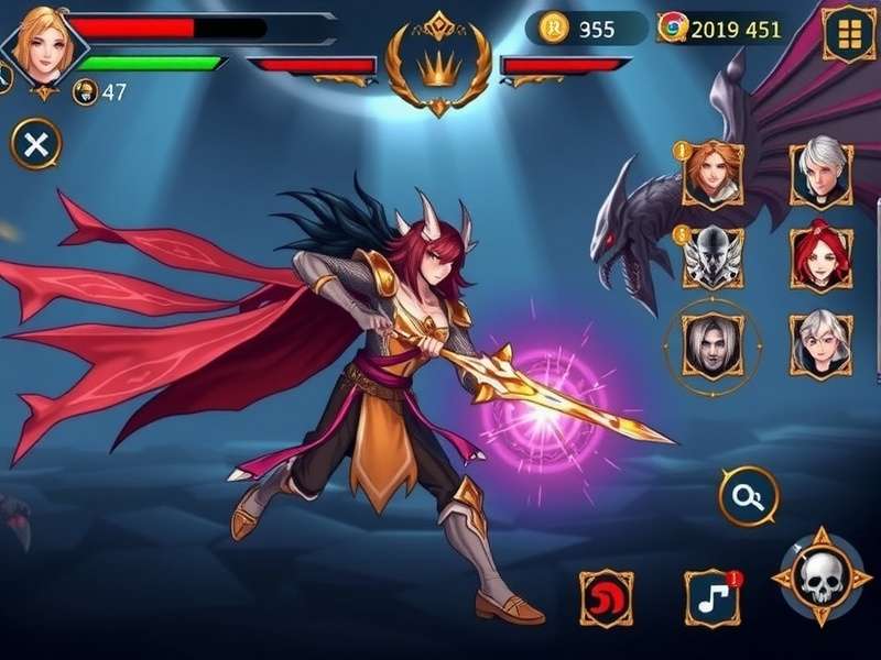 Archero Vanguard Overlord King gameplay screenshot showing character battling monsters