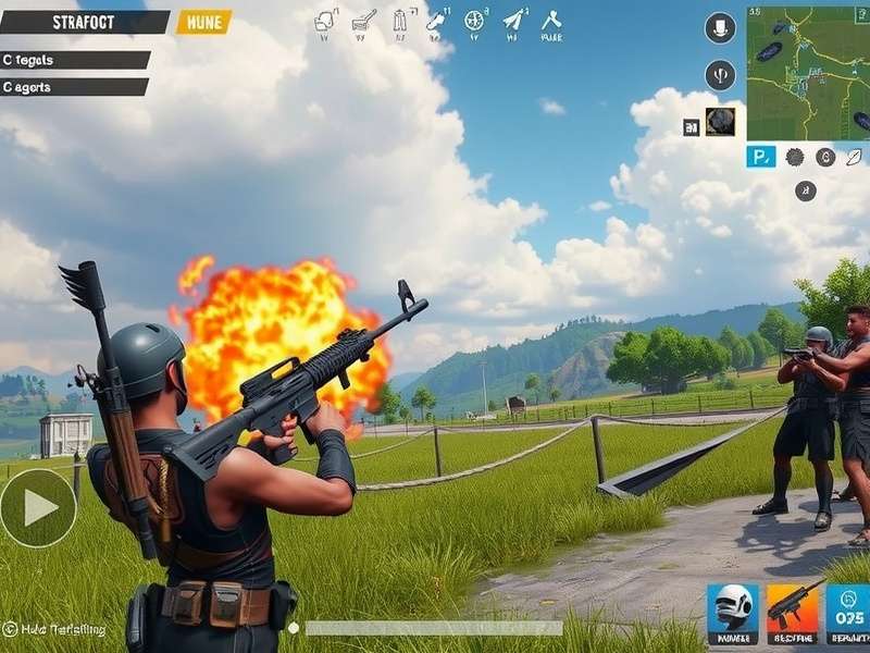 PUBG Avenger Gladiator gameplay screenshot showing battle action