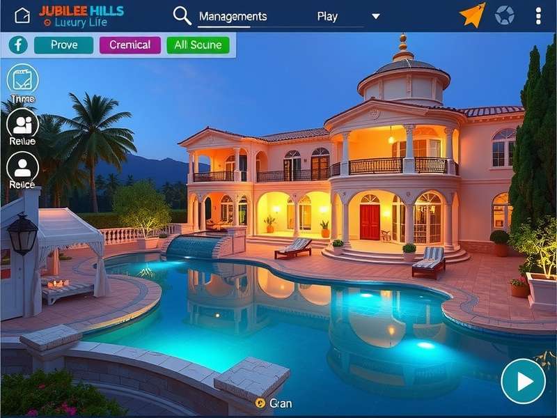 Jubilee Hills Luxury Life business management interface