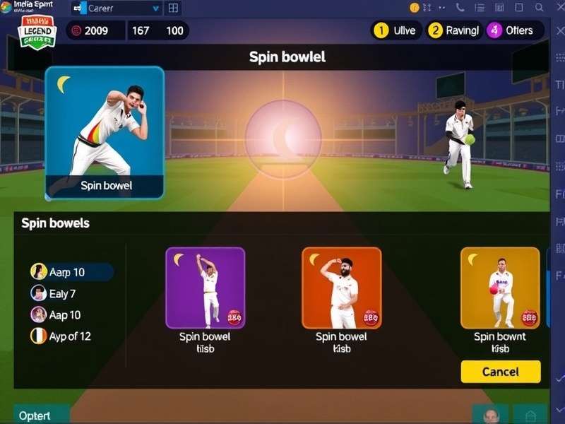 India Spin Legend career progression and customization options