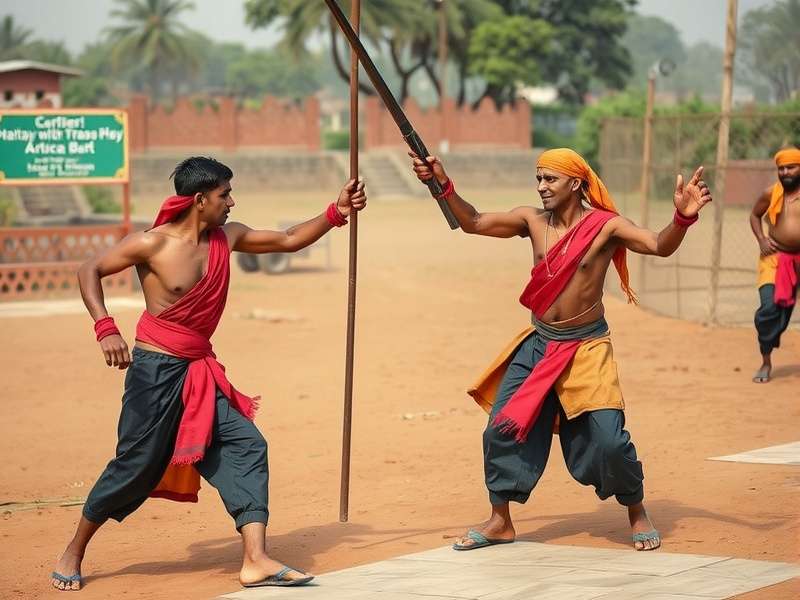 Traditional Dharbandora Fighter demonstration