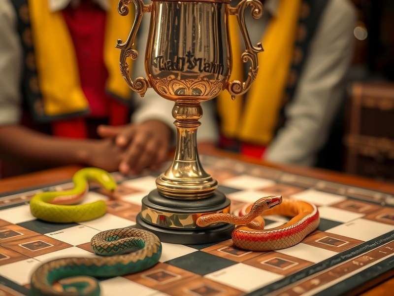 Snakes and Ladders championship trophy