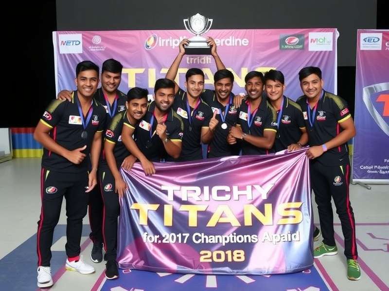 Trichy Titans trophy collection and awards display