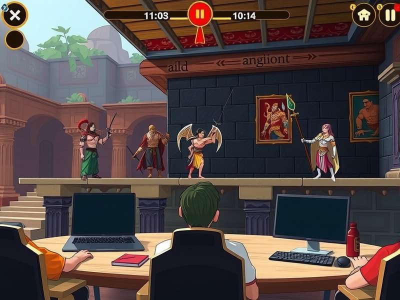 Pala Ancient Legends gameplay screenshot showing mythological characters