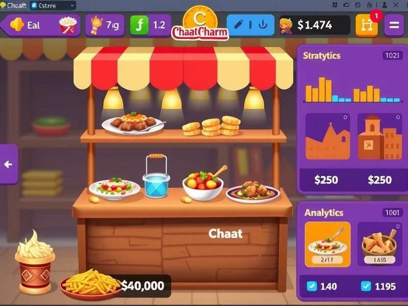 Advanced Chaat Charm strategy interface showing analytics