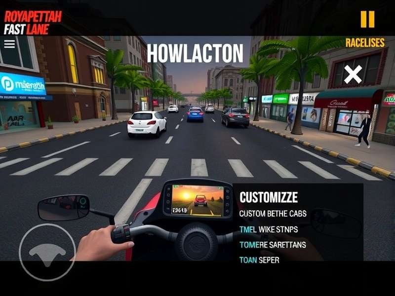 Royapettah Fast Lane gameplay screenshot showing Chennai streets
