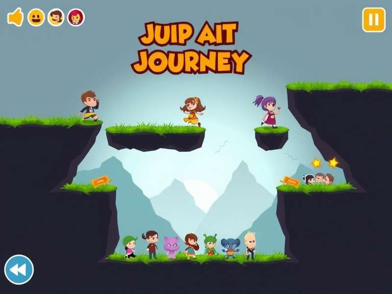 Jhatka Jump Journey gameplay screenshot showing character jumping between platforms