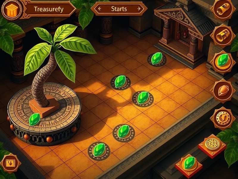 Temple Fortune Finder puzzle-solving interface
