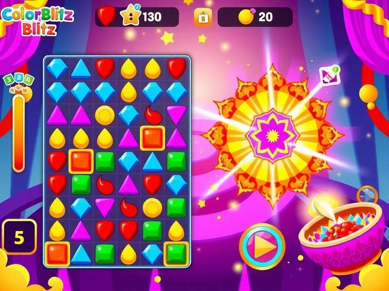 Color Blitz Blitz special festival event showcasing Diwali theme