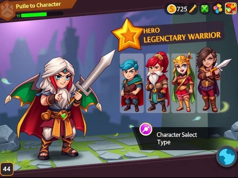 Pattol Hero Legendary Warrior gameplay screenshot showing character in action