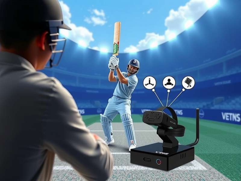 VR Cricket Ultra technology diagram showing motion tracking and physics systems