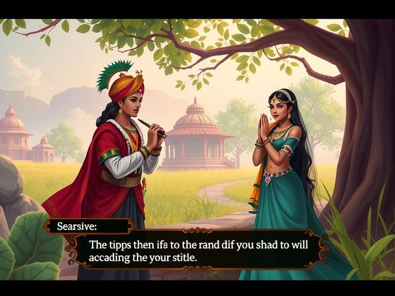 Radha Krishna Passionate Tale visual art style and character design