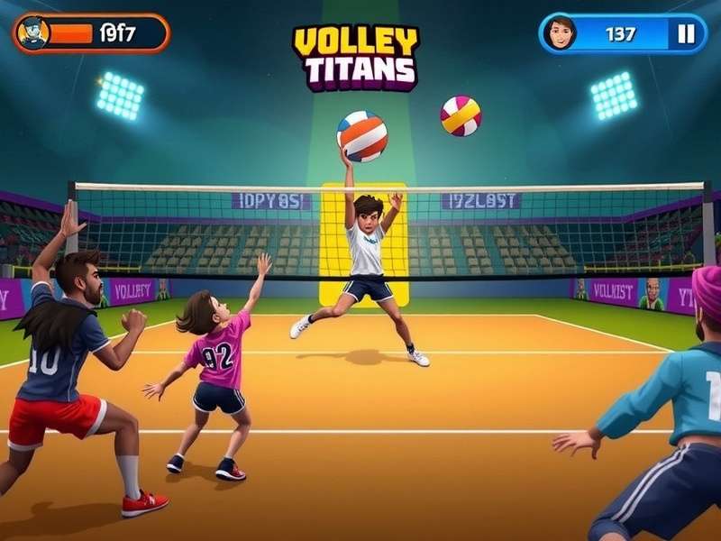 Volley Titans Punjabi Game Screenshot