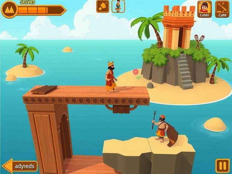 Ginger Island Hopper gameplay screenshot showing character hopping between islands
