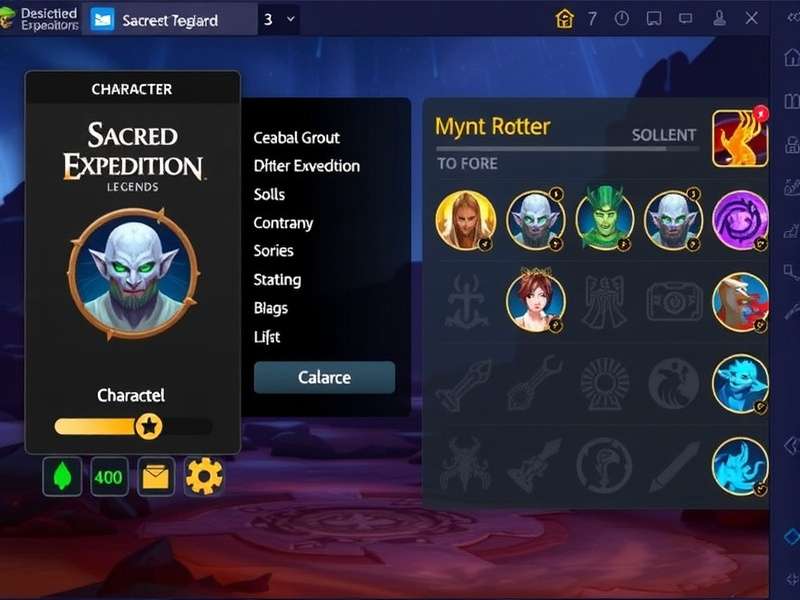Sacred Expedition Legends character roster showing mythological figures