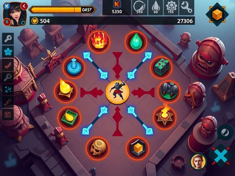 Jai Warlord gameplay screenshot showing strategic battle