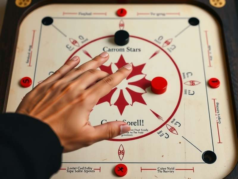 Carrom Stars Supreme Eclipse game board setup