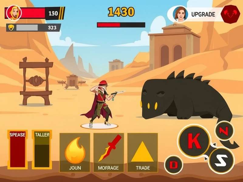 Deadly Scorpion Sting gameplay screenshot showing desert environment