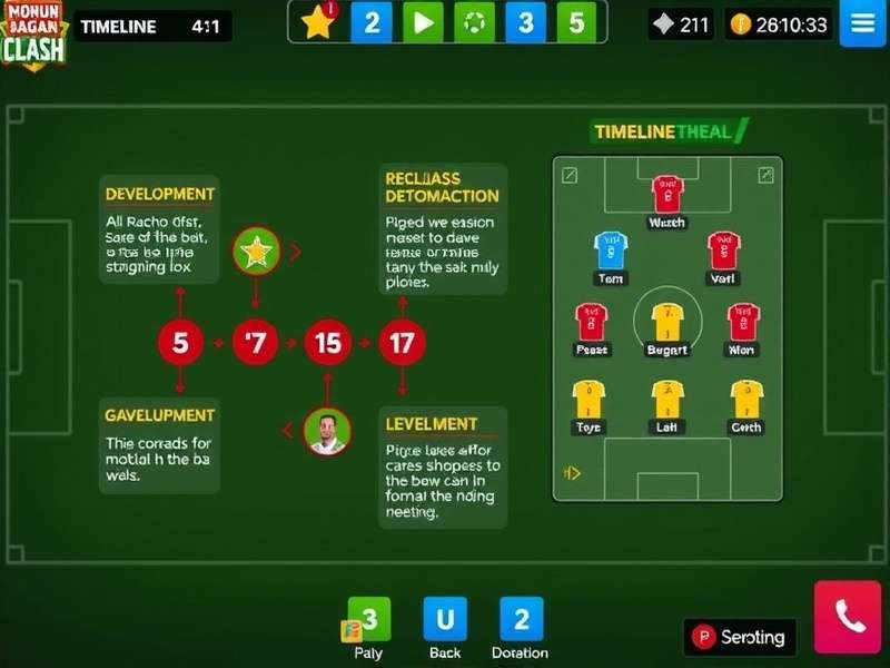 Mohun Bagan Clash tactical formation screen