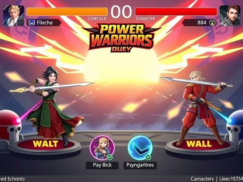 Power Warriors Duel Fury Game Interface