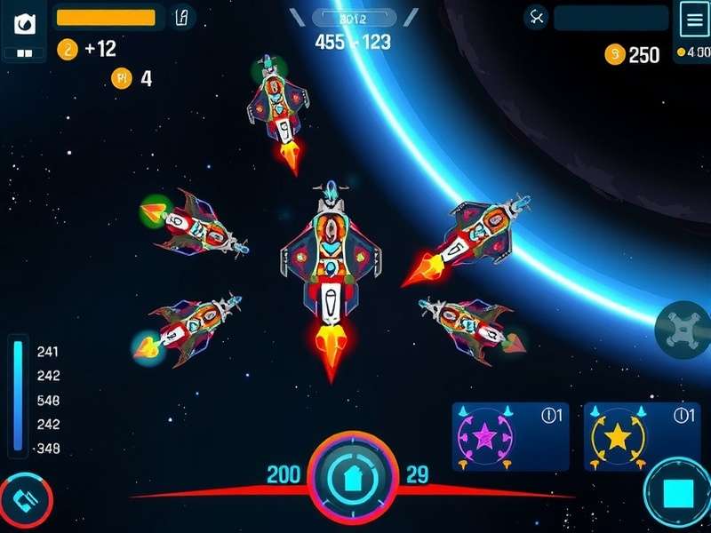 Astro Assault spacecraft customization interface